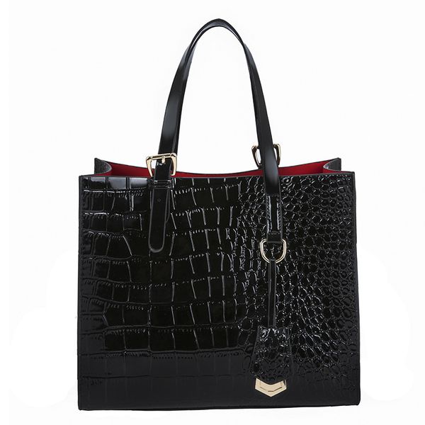 

2020 new style pu crocodile pattern shoulder bag women's handbag