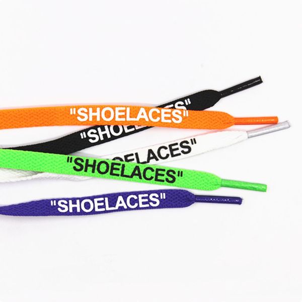 

shoelace a pair of fashion letter printed shoelaces 120cm / 140cm / 160cm sports personality shoes accessories, Black