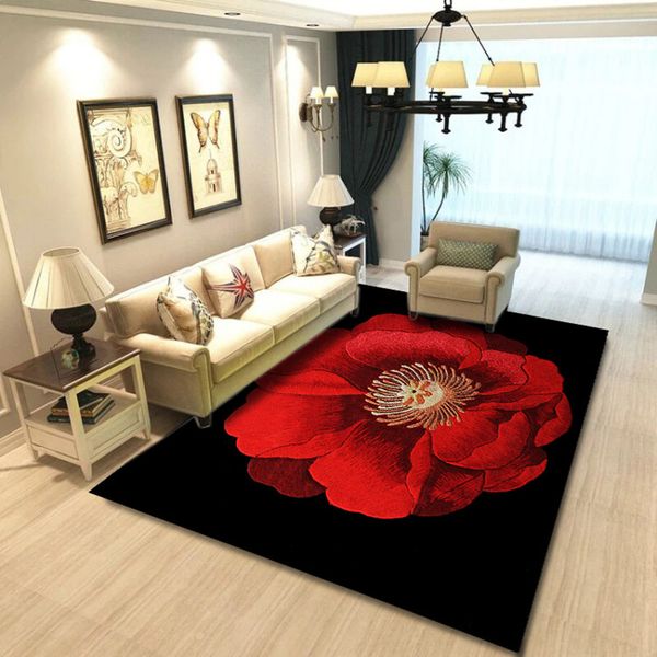 Nordic Crystal Velvet 3d Printed Carpets For Living Room Bedroom Area Rugs Home Retro Non Slip Floor Mat Modern Simple Carpet Rug Dealers Shaw Carpet