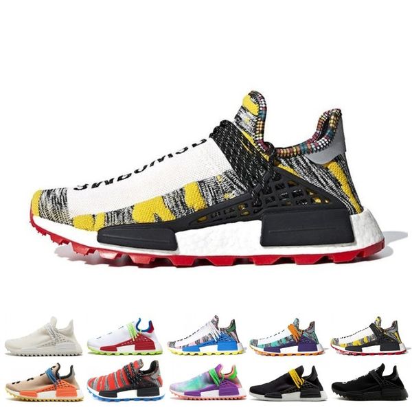 

Зеленый Nerd сердца Ум человека гонки кроссовки Homecoming Solar ПАКЕТ Pharrell Williams Hu след тре