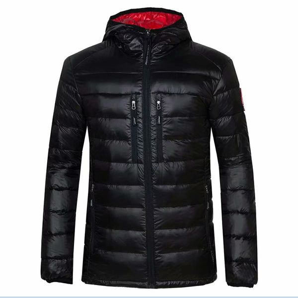

canada style goose down jacket winter warm parka man coats outdoor casual outfit men canada jacket have real pictures, Black