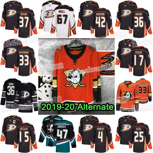 

67 Рикард Ракелл Anaheim Ducks 2019-20 Alternate Джерси Райан Кеслер Getzlaf Jakob Silfverberg Адам Хенрик Cam Фаулер Джон Гибсон Линдхольм