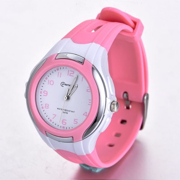 

qmxd new children's wwaterproof watch boy girl student bracelet belt luminous waterproof quartz watch fashion trend, Blue
