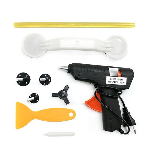 

car dent repair body damage fix tool pulling bridge puller dent removal glue tabs hand repair tools kit paintless universal