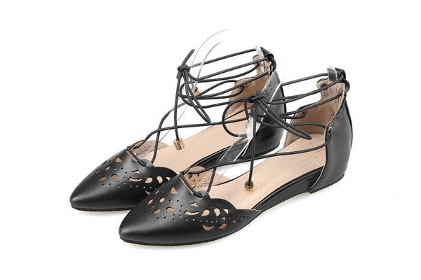 

sandals women rome zipper summer female gladiator shoes roman flat heels hollow peep toe casual sandal big size low heel shoe, Black