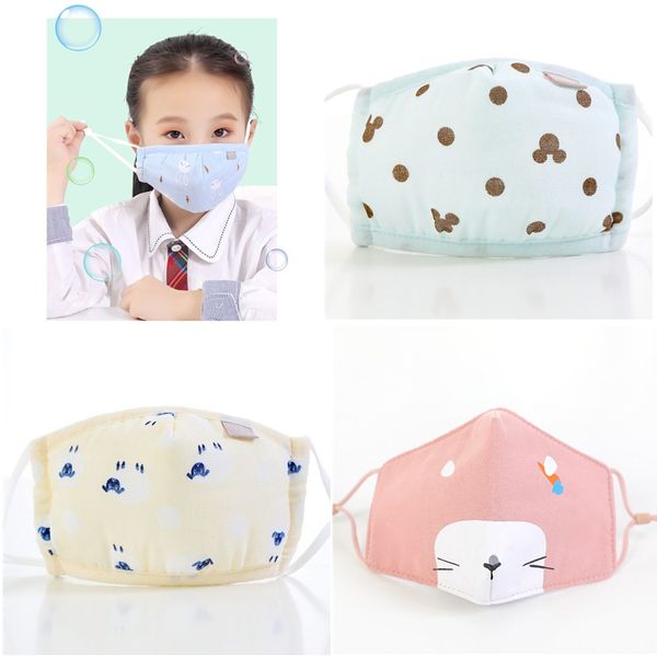 

множественный цвет дети противотуманным маски маски дети cartoon mouth лица anti-dust дышащий ушной моющийся многоразовый хлопок маска