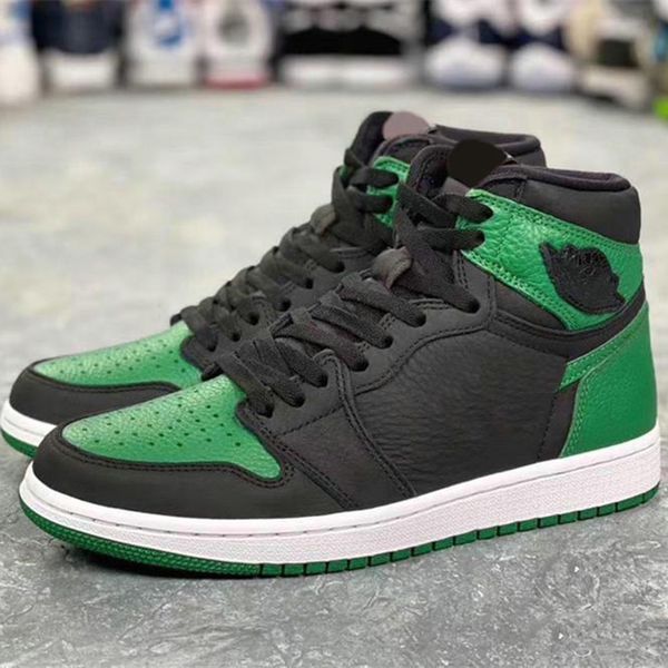 

new 1 high og pine green basketball shoes court purple mens women designer green toe i fashion sport sneakers men flat trainers
