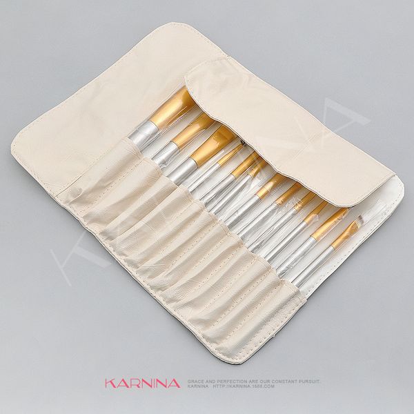 

12 /18 /24 pcs off beige wood handle makeup brush set professional powder brush eye beauty makeup tool