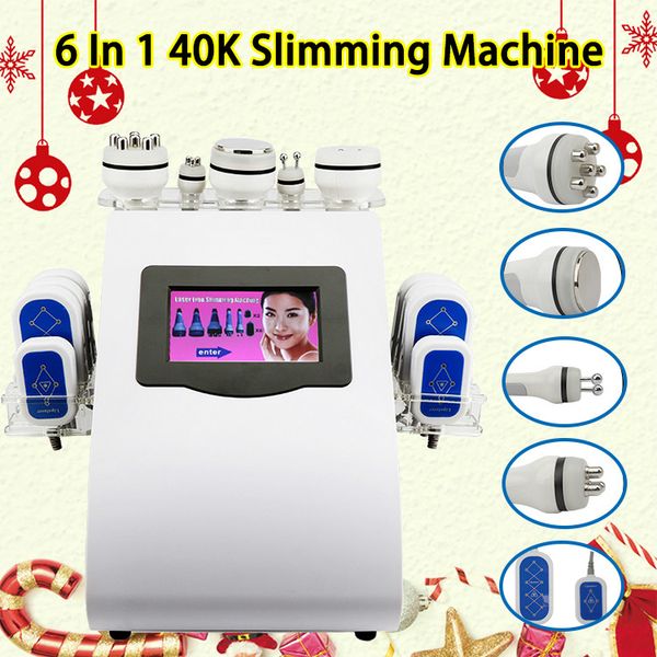 

2020 6 in 1 ultrasonic beauty salon equipment lipo laser cavitation+rf+vacuum slimming beauty equipment