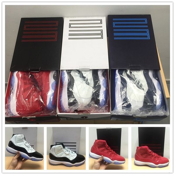 

trainers 11 concord number 45 23 gym red chicago mens basketball shoes 11s athletic sport sneakers with size 7-13