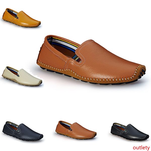 

2020 fashion men s driving business leather shoes in color of black brown light tan navy men s casual jagging walking shoes main10