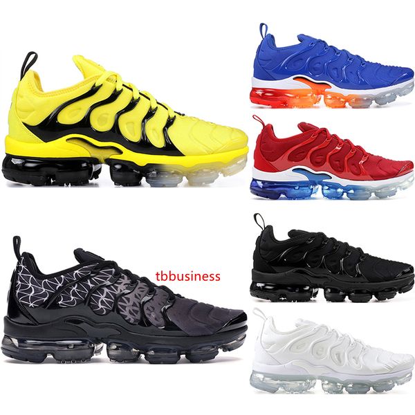 

usa tn plus olympic geometric black white game royal grid print lemon lime mens womens running shoes designer sports sneakers us 5.5-11