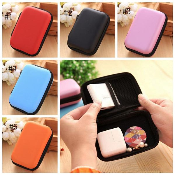 

5 colors digital storage bag data cable zipper bags earphone package case mobile phone charger organizer sundries travel storage bag an2990