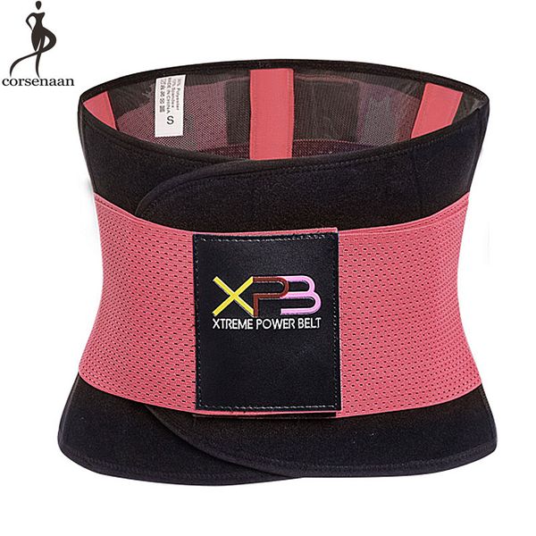 

price wholesale dropshipping waist trainer belt thermo body shaper mesh xtreme cincher girdle waisttrainer bandage workout, Black;white