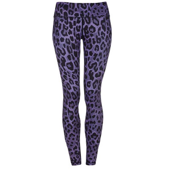 

2019 autumn new brand cotton women elastic leggings fashion leopard pants fitness new, Black