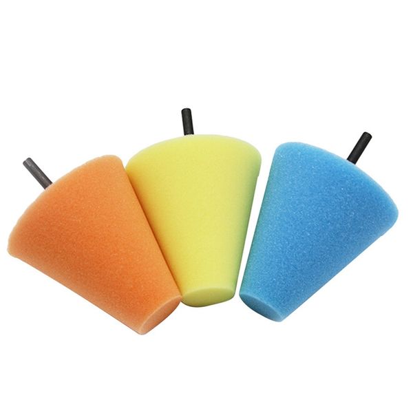 

car wheel hub polish buffing shank polishing sponge cone metal foam pad