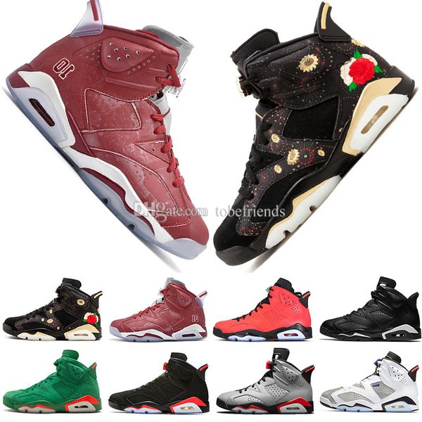 

2019 bred vi 6 6s mens basketball shoes infrared 23 3m reflective bugs bunny tinker black cat men sport sneakers designer trainers