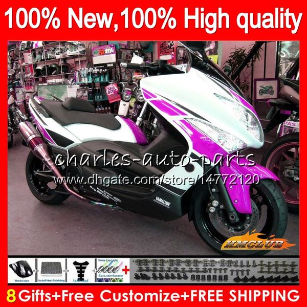 

тело для yamaha tmax розовый белый xp500 max 500 t max500 08 09 2010 2011 82no.115 tmax500 max500 tmax500 tmax500 2008 2009 10 11 обтекателя