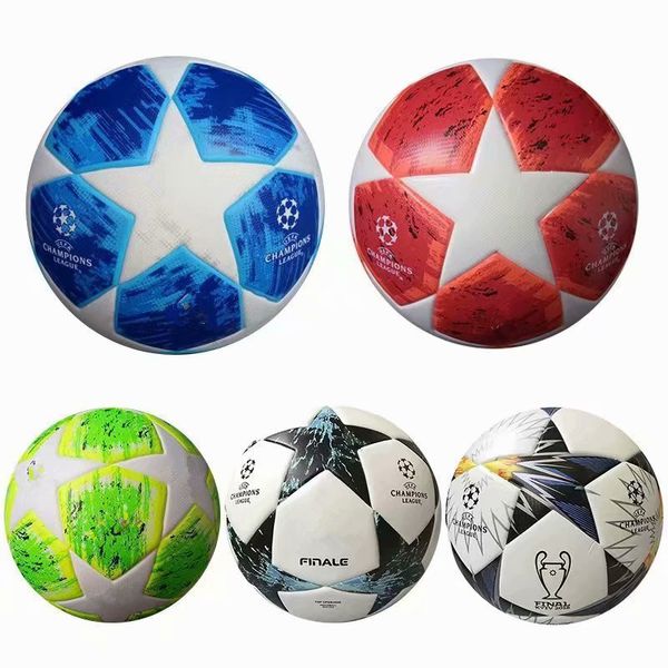 

2019 final european champion league occer ball 2018 world cup pu ize 5 ball granule lip re i tant football hipping