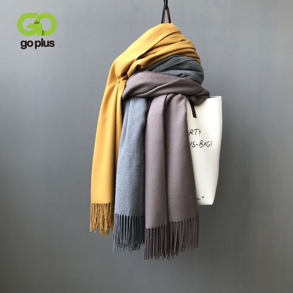 

goplus winter scarf women casual solid thick scarfs scarves ladies accesorios foulard femme echarpe hiver femme c8302, Blue;gray