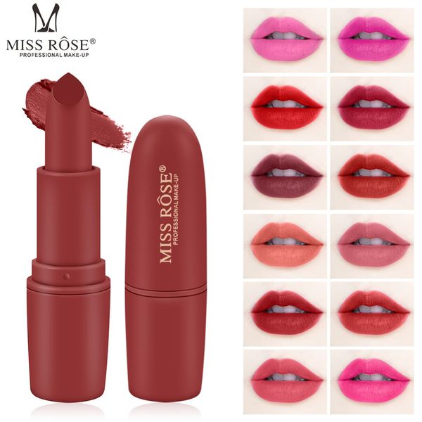 

miss rose waterproof matte lipstick 20colors lip tint long lasting nude red matte lips tattoo color makeup lip stick cosmetics