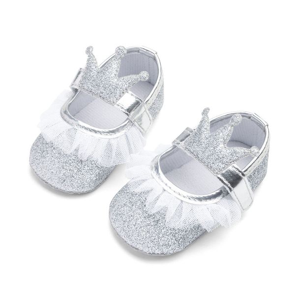 

new baby girl shoes lace pu leather princess baby crown shoes first walkers newborn moccasins for girls glitter crib