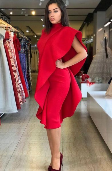 

robe de soiree arabic red prom short evening dresses, Black