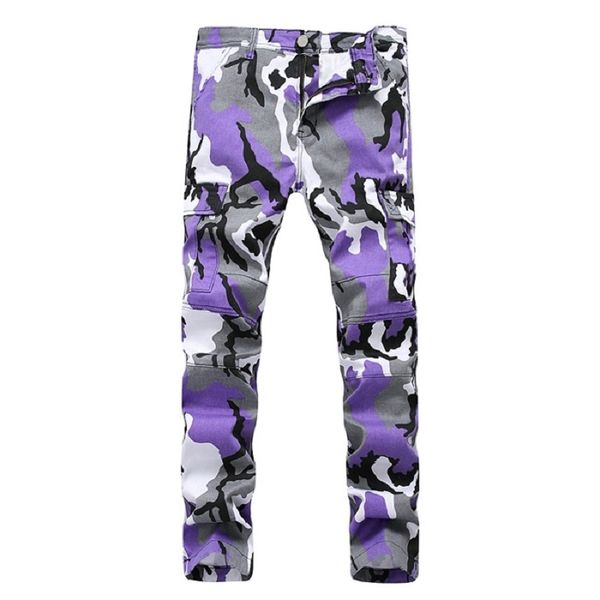 

color camo cargo pants 2019 mens fashion baggy tactical trouser hip hop casual cotton multi pockets pants streetwear, Black