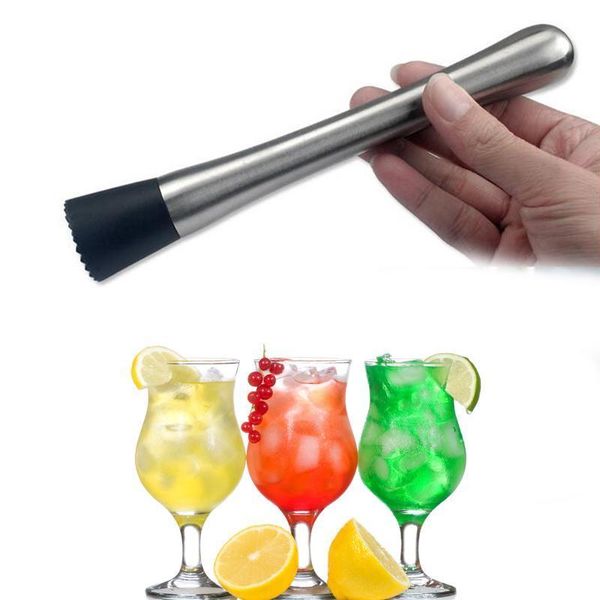 

new ice cocktail swizzle stick fruit muddle pestle popsicle sticks crushed stainless steel ice hammer bar tools wine tools muddler hammer