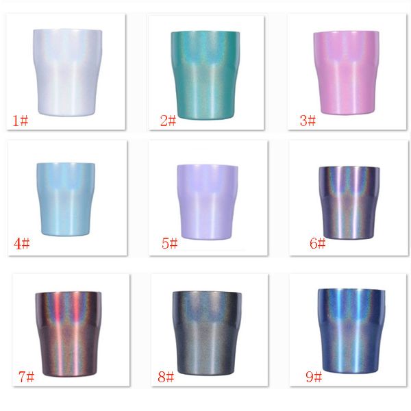 

9 colors stianless steel tumbler rainbow tumbler with lid water bottle stemless curved cup wine glasses water coffee milk mug 10oz hh9-2272