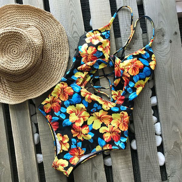 

swimsuit bandage swimwear women one piece monokini print bodysuit stripe brazilian swimwear bathing suit beach wear female, White;black