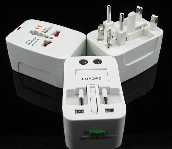 All-in-one-universeller internationaler Stecker-Adapter-Port, Weltreise-Wechselstrom-Ladegerät-Adapter mit AU-US-UK-EU-Konverterstecker