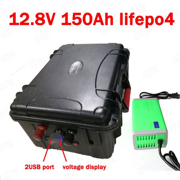 

gtk водонепѬониаемй lifepo4 12.8v 12v 160ah лииева бааѬе bms 4s дл 1200w инвеѬоѬ ележки д