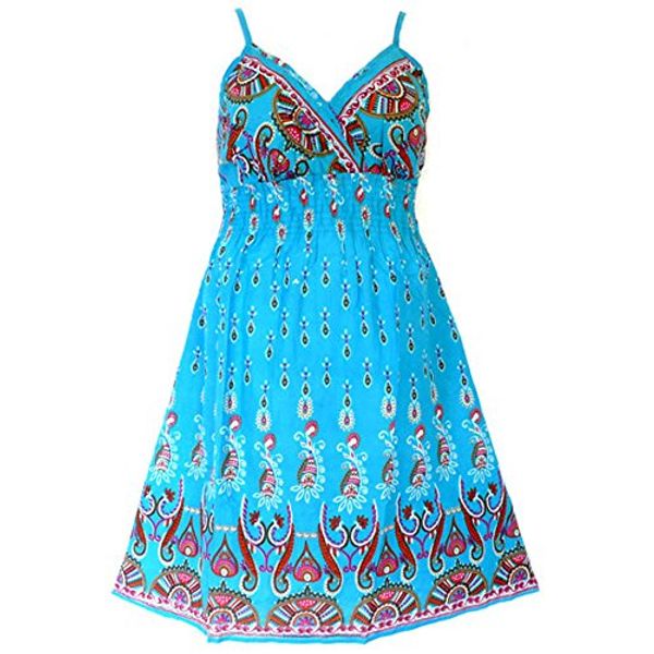 

she's cool 81710 - plus size padded cotton beach sun summer dress, Black;gray