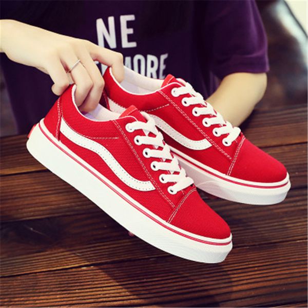 

fashion shoes female vulcanized shoes spring and summer new casual classic solid color female casual sneakers, Black
