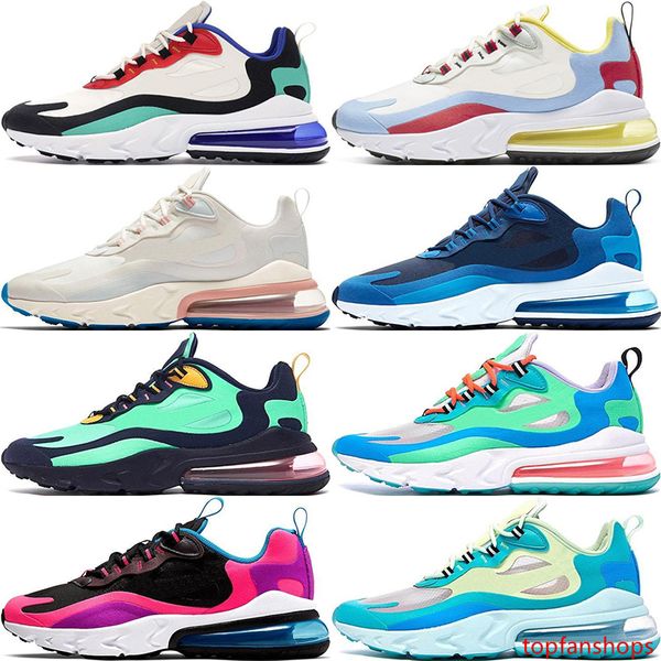 

new react men running shoes bauhaus optical triple black fashion womens trainer breathable sports sneakers us 5.5-11