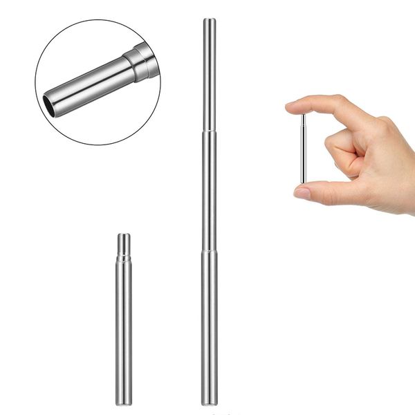 

upors 100pcs/set stainless steel straws reusable metal drinking straws eco friendly bar accessories