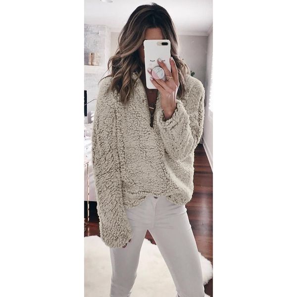 

women sweaters pullovers 2018 autumn knitted long sleeve casual fluffy mohair sweater warm jumper femme clothes, White;black