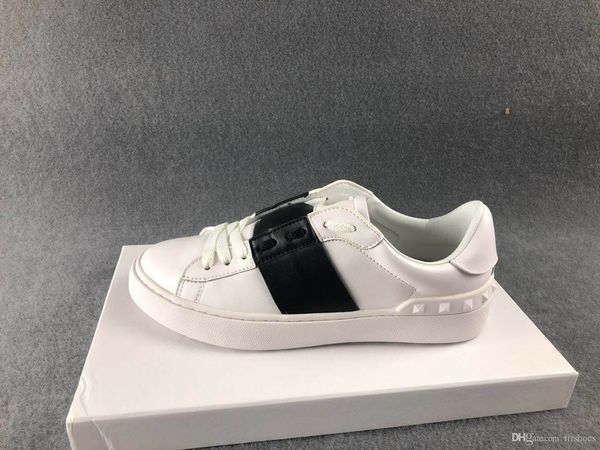

fashion men women luxury designer shoes open shoes with casual shoes with box designer sneaker size 34-46 for sale, Black