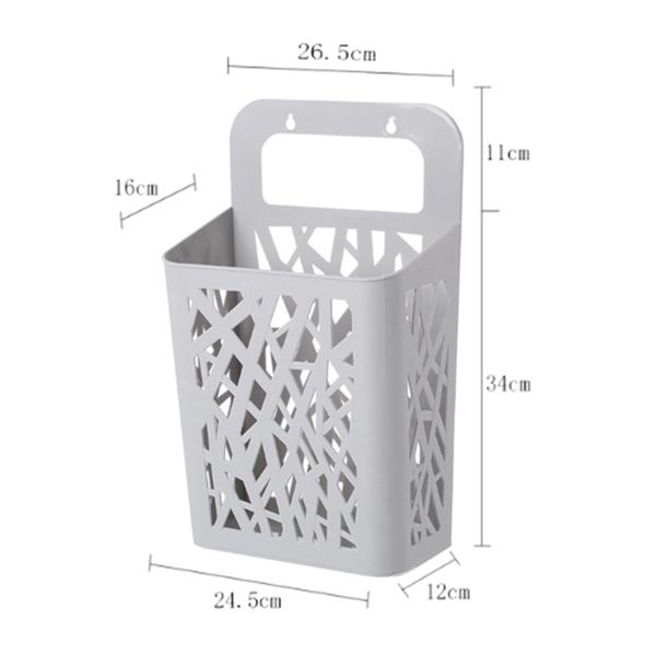 

2pack storage basket, can be hanged with handle, convenient hamper, send hook