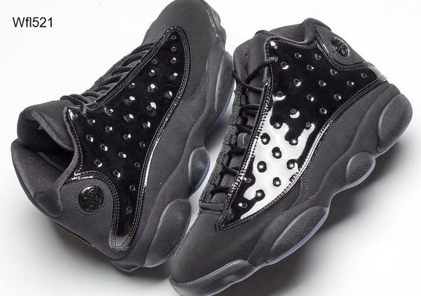 

new 13 13s cap and gown black basketball shoes men 13 sports sneakers with box