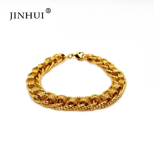 

jin hui fashion new african ethiopia gold color men bracelet women party ornament luxury gifts for friends dubai bangle jewelry, Black