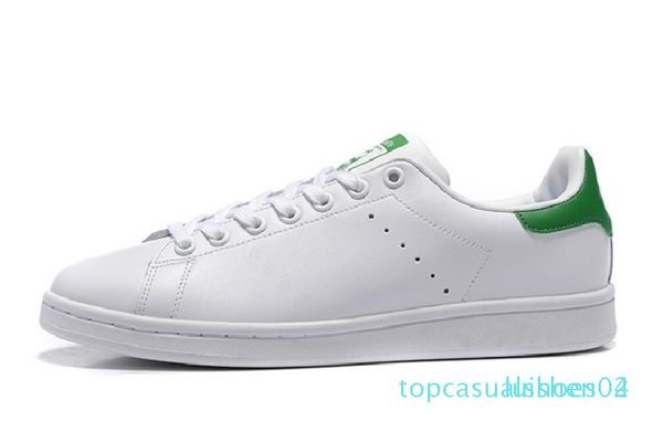 

2020 new designer newsest stan shoes fashion brand smith leather men women classic flats casual shoes t04, Black