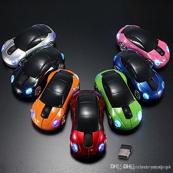 

computer accessories 1600dpi 2.4ghz 3d car shape mice wireless optical mouse usb receiver for pc laptop