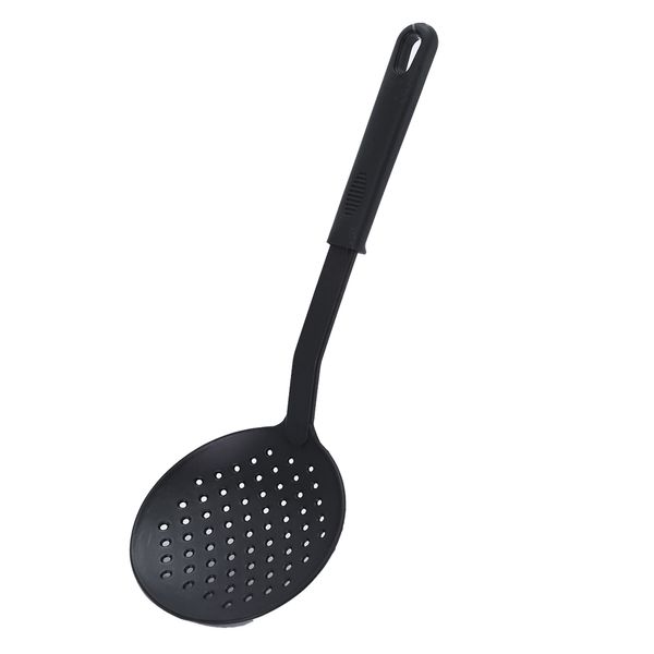 

31cm 1pc silicone turner soup spoon spatula brush scraper pasta server egg beater kitchen cooking tools kitchenware black