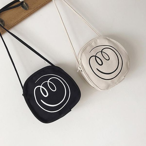 

cartoon canvas small shoulder bag women's cross body bag fashion canvas print messenger bags purse handbag casual bags #20