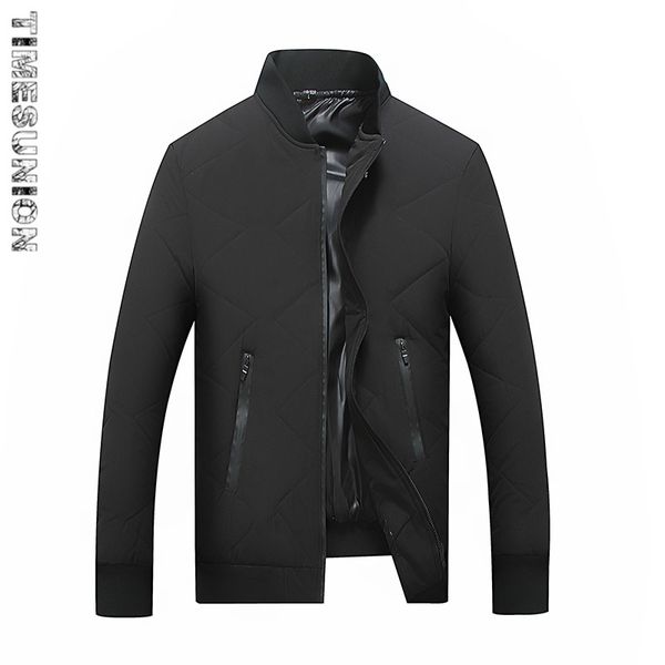 

men clothes 2019 warm stan winter jacket men fashion slim winter coat long sleeve warm parka plus size 6xl 7xl 8xl, Black