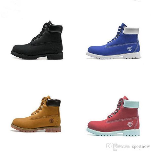 

2019 boots mens women designer martin boot chestnut triple black white camo winter boots size 36-46 wholesale dropship, White;red