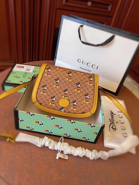 

mouse designer luxury handbags lovely print leather letter designer crossbody hand bag g stamped designer bag