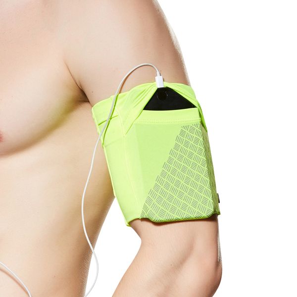 

reflective elastic sports wrist bag comfortable arm belt yoga mobile phone bag men and women cell phone holder key package hot